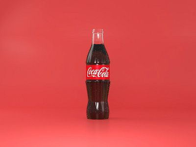 Cinema 4D - Coca Cola Bottle 3d 3d art bottle c4d cinema4d coca cola cola design drink illustration