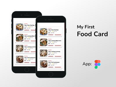 My First Food Cards design food indonesianfood ui