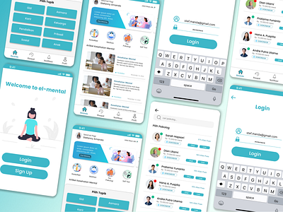 el-mental (a mental health app) ui uiuxdesign ux