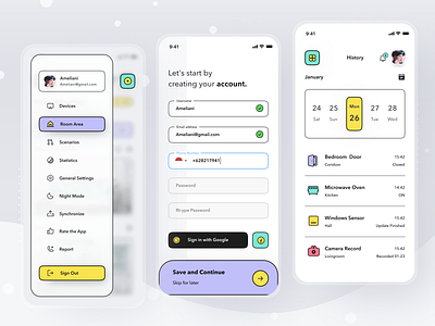 SmartHome App Platform by Sulton handaya for Pelorous on Dribbble