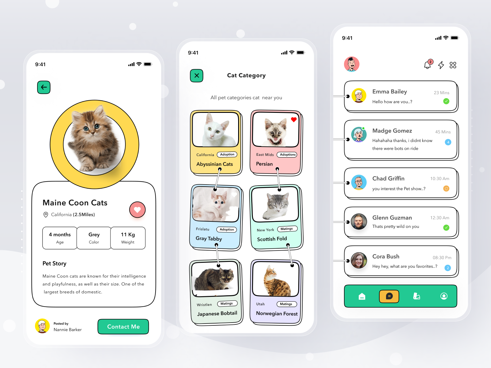Pet Finder App by Sulton handaya for Pelorous on Dribbble