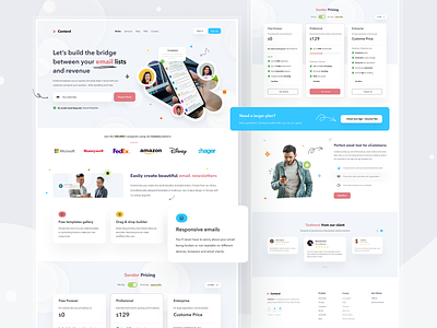 Centerd.io Landing page app clean client crm crypto currency dashboard design email homepage ios login marketing nft profile sms ui web web design website