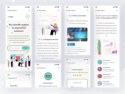 Trafc.io Responsive Webiste about card clean design login pricing responsive ui web web design website