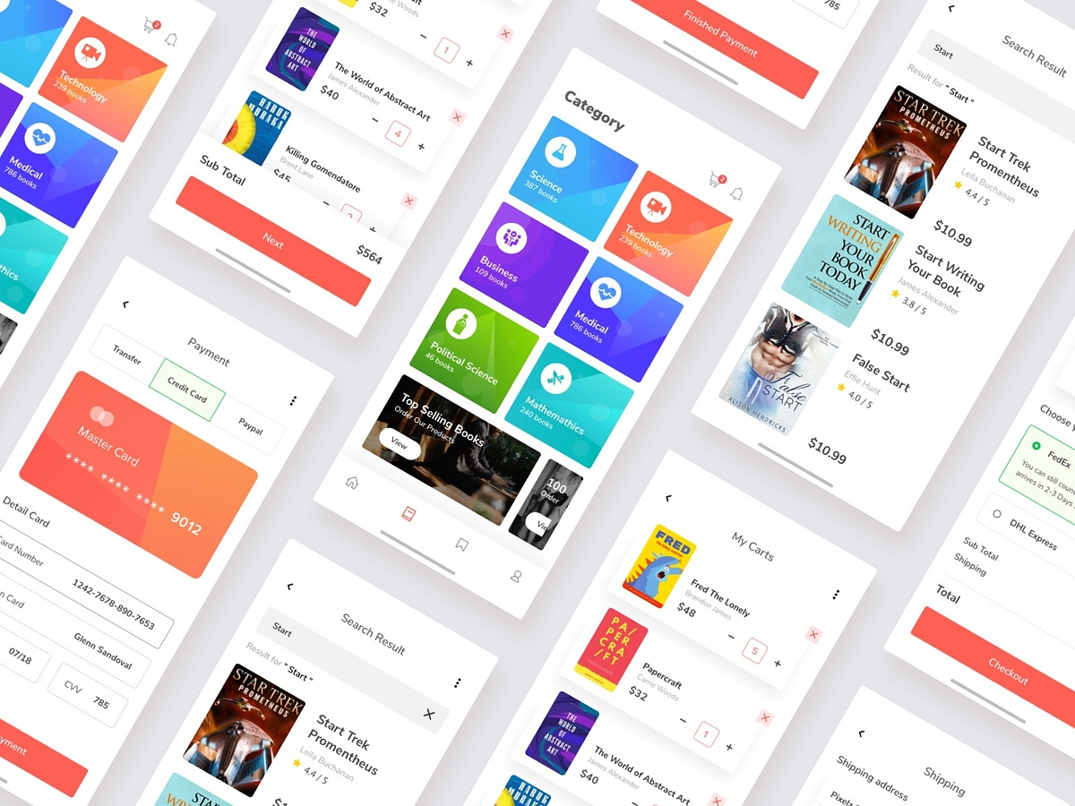 Bookstore App Exploration by Sulton handaya for Pixelz on Dribbble