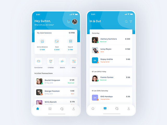 Mobile Bank App by Sulton handaya for Pixelz on Dribbble