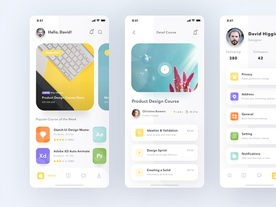 Online Course App by Sulton handaya for Pixelz on Dribbble