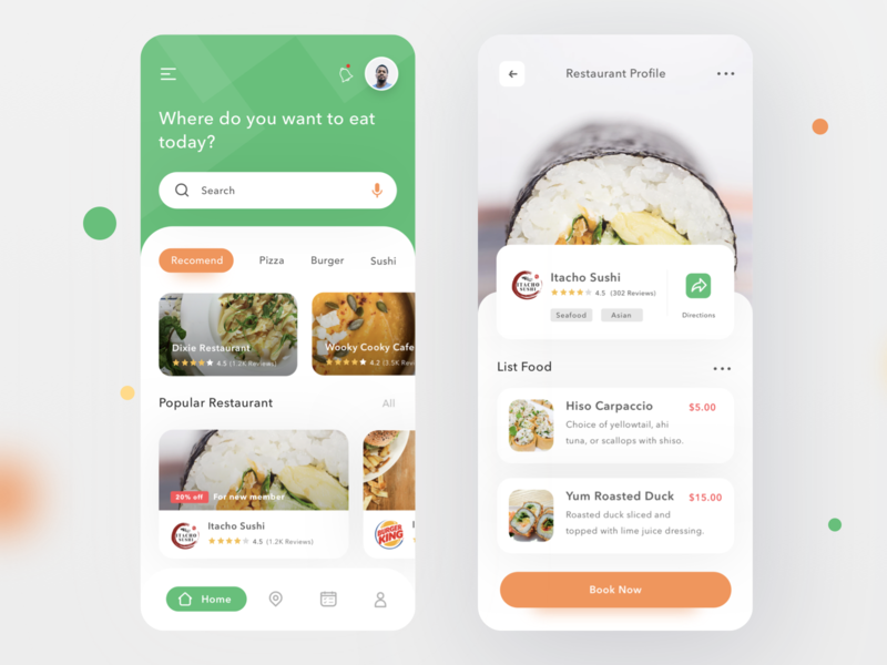 Restaurant Finder App by Sulton hand for Pixelz Studio on Dribbble