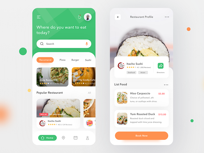 Restaurant Finder App by Sulton handaya for Pixelz on Dribbble