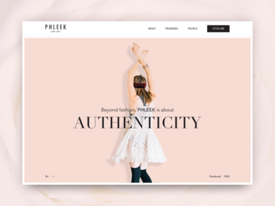 PHLEEK / Fashion website e commerce fashion product ui ux website