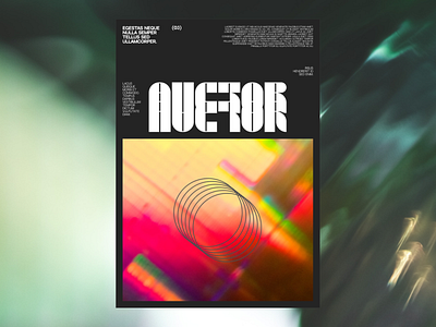 Auctor Poster abstract collage creative design graphic design illustration loremipsum mag marketing music poster