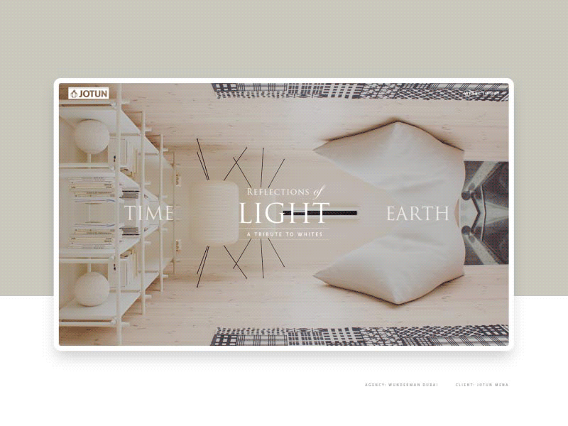 JOTUN reflections dubai earth interior design jotun light paint simple slide time transition ui wunderman