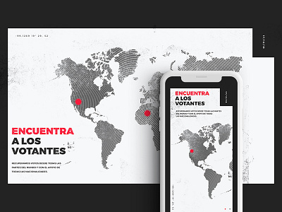 Vota-x-Nosotros-(Vote-for-us) black elections map méxico red vote voto white world