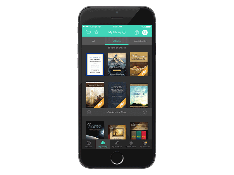 DeseretBook - Personal Collections (iOS) app deseret experience interface ios mobile ui user