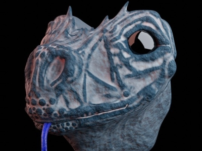 Raptor 3d 3d graphics character illustration monster sculpting