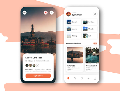 Tourist app ui design 3d branding design designer graphic graphic design logo motion graphics tourist typography ui uiux ux