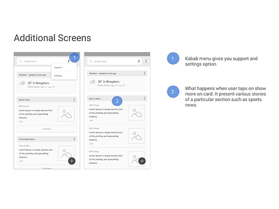 Google Now Redesigned - Additional Screens