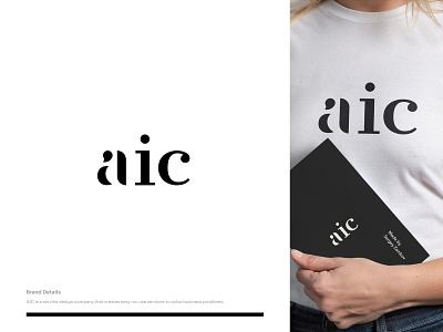 AIC Logo – Redesign V2 branding icon identity illustration letter logo logomark minimal serif typography ui ux web