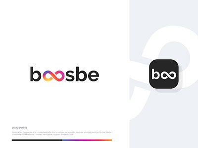 boosbe logo branding icon identity illustration letter logo logomark minimal typography ui ux web