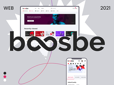 boosbe – case on behance adaptive behance case clean design illustration interface mobile mobile ui product social media design ui uiux ux website