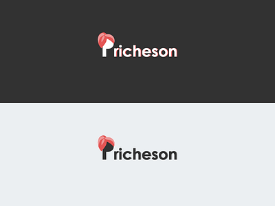 Pricheson Hair Salon barbershop branding bright color hair logo design negative salon symbol logotype wordmark