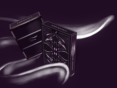 | E N I G M A T I C A | Playing Cards animation brand dark enigma graphic tablet identity illustration logotype magic mystery playing cards