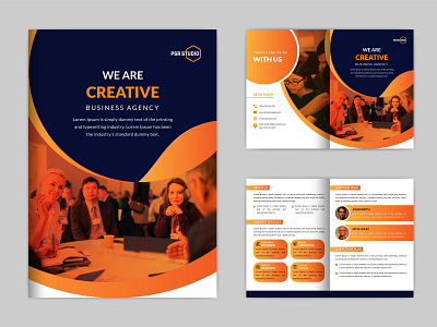 Bi-Fold Brochure Design 3d animation brochure graphic design motion graphics ui