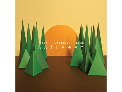 Sailaway - Album cover album illustration music paper papercut shapes sun trees
