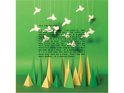 Sailaway - Album cover album birds illustration music paper papercut shapes trees