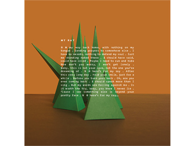 Sailaway - Album cover album illustration music paper papercut shapes trees