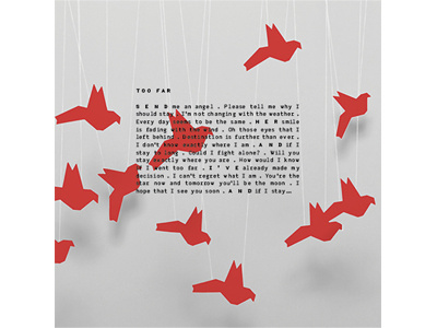 Sailaway - Album cover album birds illustration music paper papercut shapes string