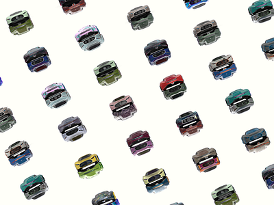 Visual fangirling over an icon No.1. 3d automobile car color pattern render rendering