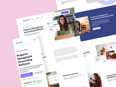 Feature Page for Primovista banner clean feature landing page management mobile page property responsive saas software template ui ux website