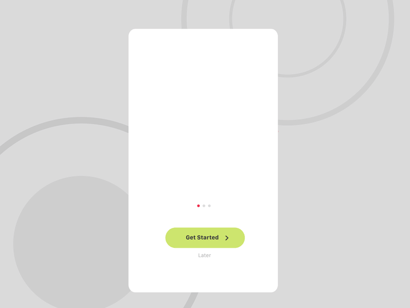 Onboarding animation ui interactions