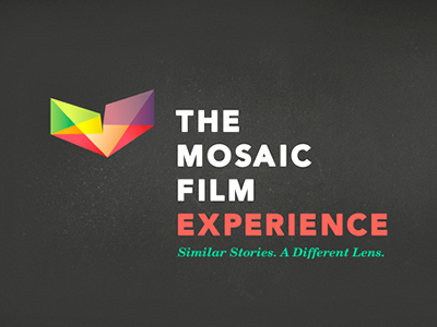 Mosaic Identity: Mark film festival identity logo mosaic