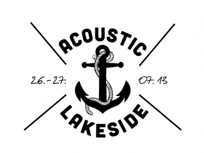 Acoustic Lakeside Logo acoustic anchor black lakeside logo pitch sketch typography white