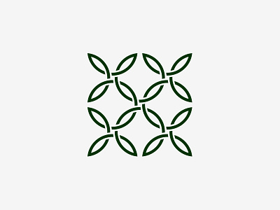 Leaves Knots flora geometry knots leaves logo ornament sign