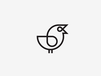 Bird animal bird brand identity line logo mark minimal