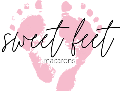 Sweet Feet Macarons branding design graphic design logo