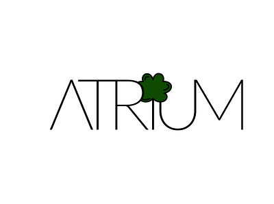 Atrium branding design graphic design logo