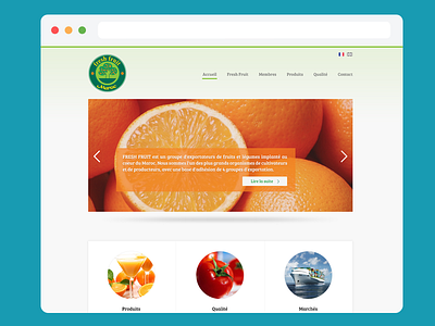 Fresh Fruit Homepage concept clean homepage minimalist slider