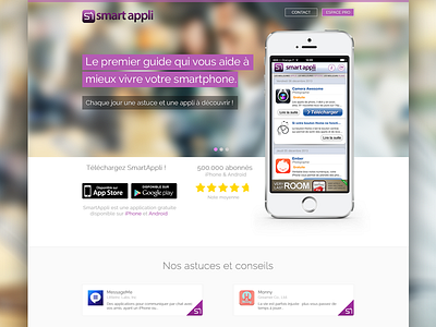 Smart appli Redesign - Homepage android app ios smartappli