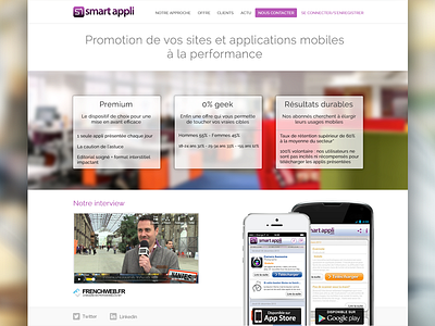 Smart appli Redesign - Homepage B2B android app ios smartappli