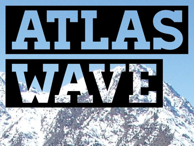 Atlas Wave logo idea atlas design logo magazine maroc morocco