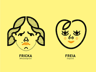 Fricka & Freia character character design culture icon illustration info graphic manual illustration opera richard wagner