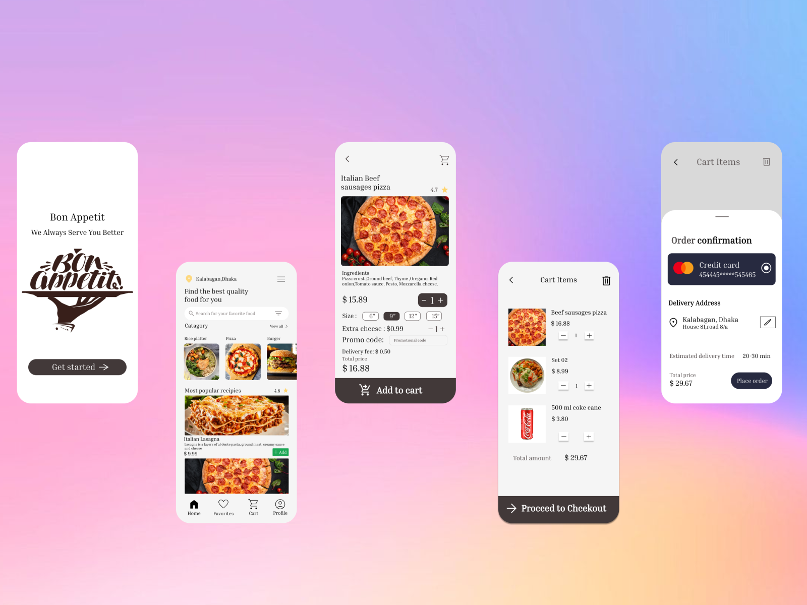 Restaurant app design by Sabbir rahman Sazzad on Dribbble