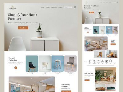 Furniture Shop website design adobe xd design u ui ux