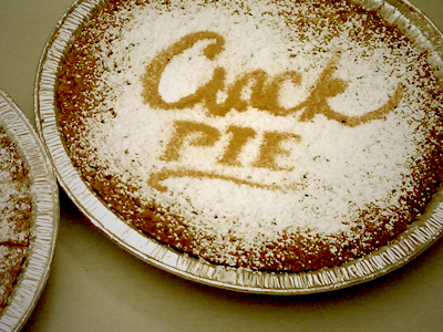 Crack Pie Logo dessert logo typography