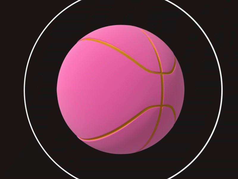 Hey Dribbble! It's Sei 🤟 3d ball basketball debut design first shot motion