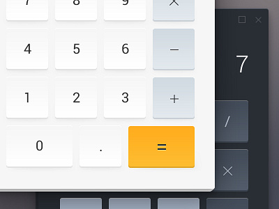 My OS - Gadgets - Calculator calculator clean desktop gadgets material minimalism os