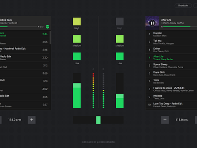 Mixer for Spotify by Eder on Dribbble
